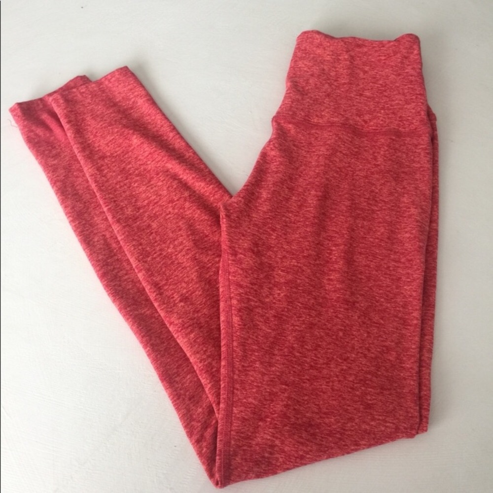 Beyond Yoga Marbled coral leggings
